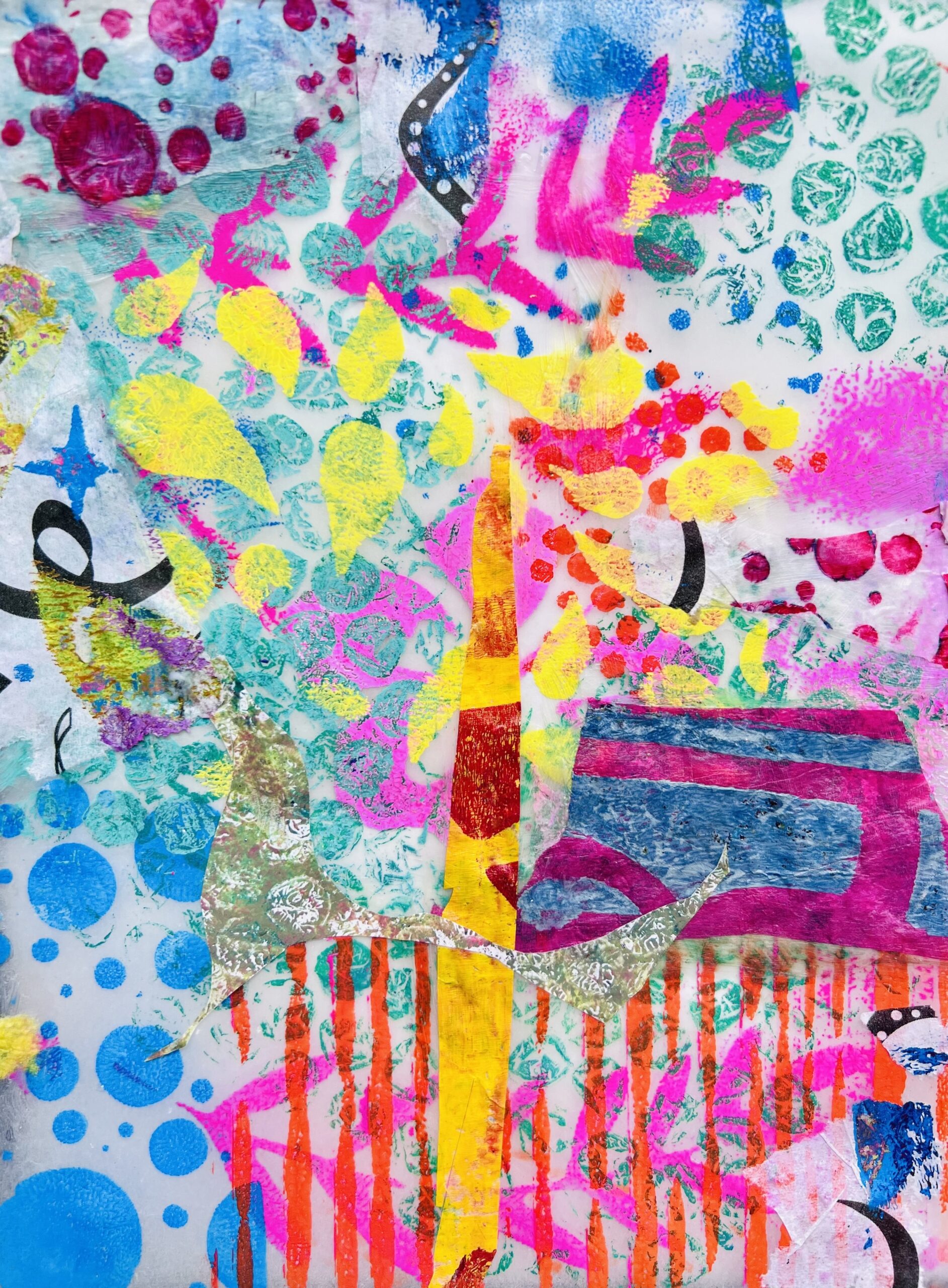 CLASS IS FULL - Gelli Plate Print Collage Workshop